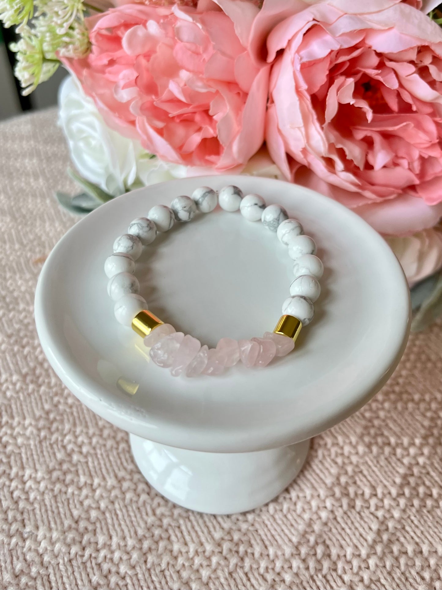 Serene Blush Gemstone Bracelet