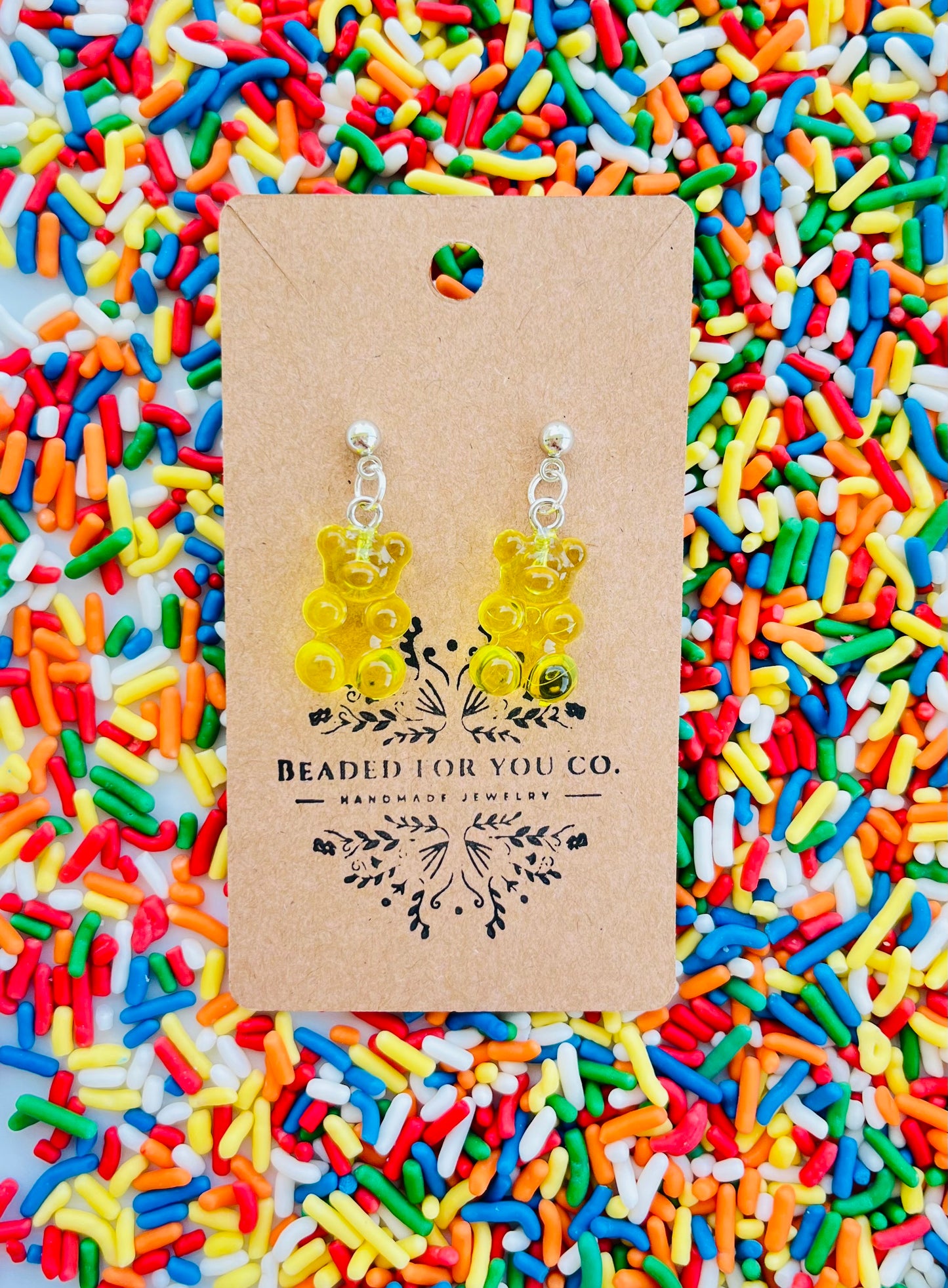 Gummy Bear Drop Earrings