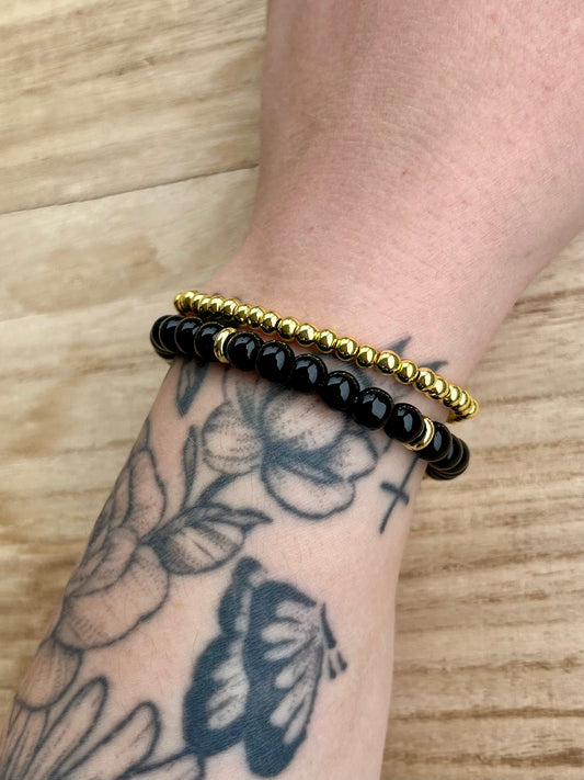 Gilded Obsidian Stack