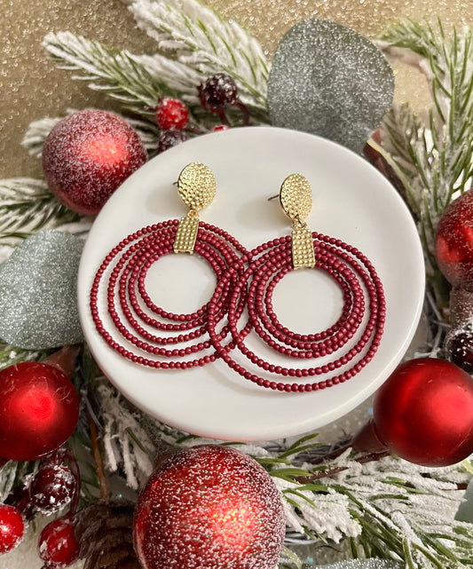 The Golden Chalet Beaded Earrings