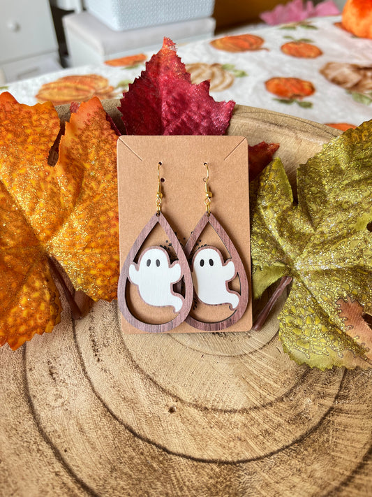 Autumn Whimsy Wooden Earrings - 6 Fall Designs
