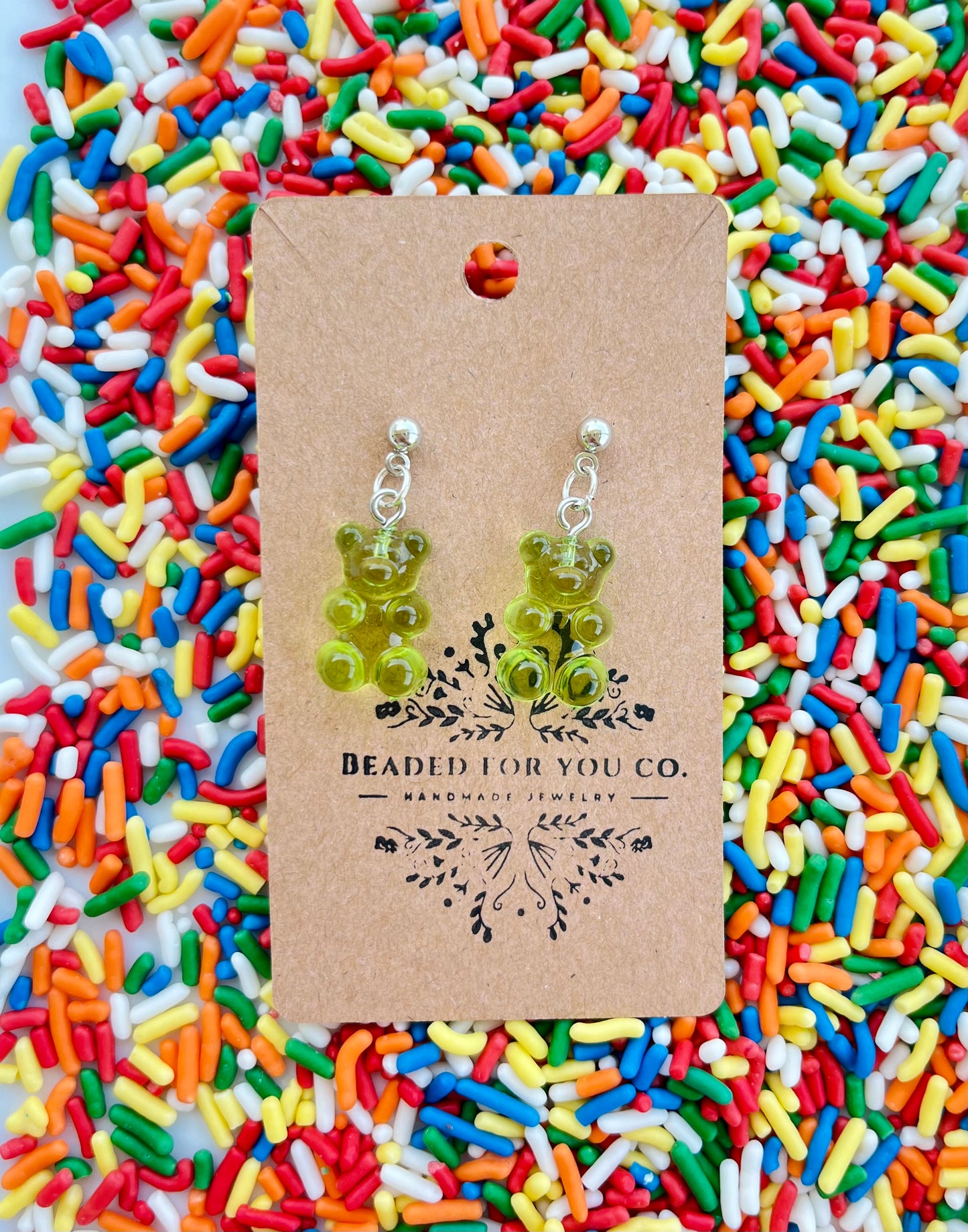 Gummy Bear Drop Earrings