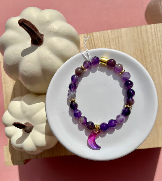 Amethyst Moonlight Bracelet