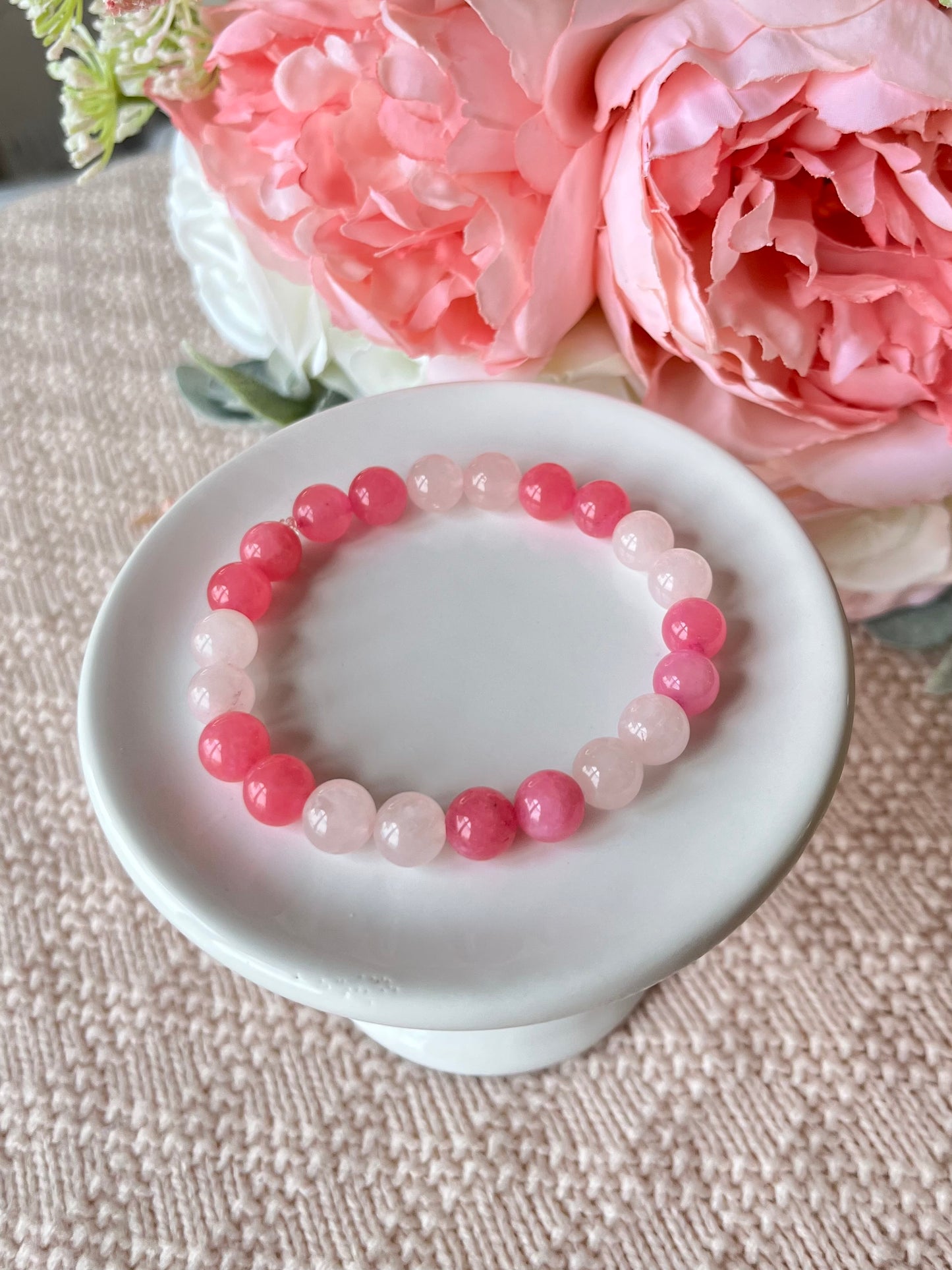 Strawberry Spritz Gemstone Bracelet