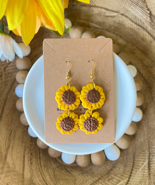 Golden Hour Double Drop Earrings