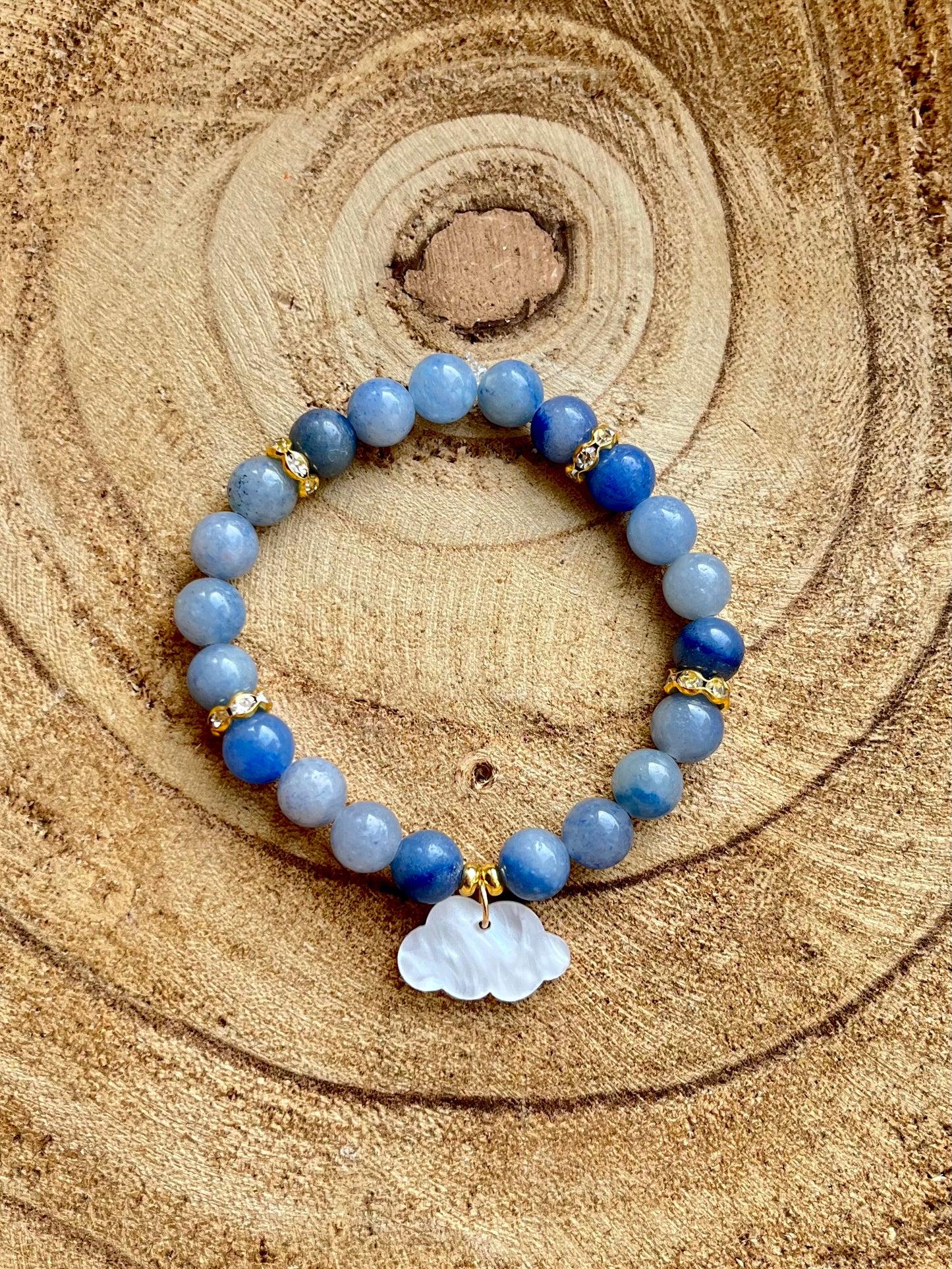 Enchanted Clouds Gemstone Charm Bracelet