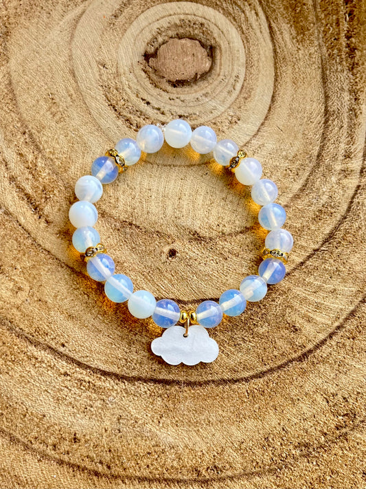 Enchanted Clouds Gemstone Charm Bracelet