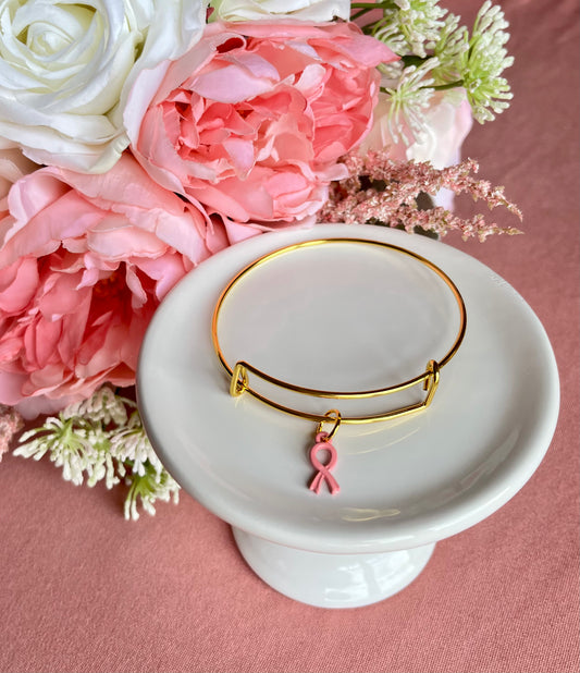 Limited-Edition Breast Cancer Awareness Month Charm Bangle