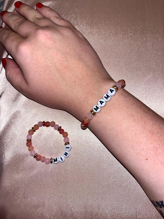 Mama & Mini Bracelet Set- Available in Sage or Blush