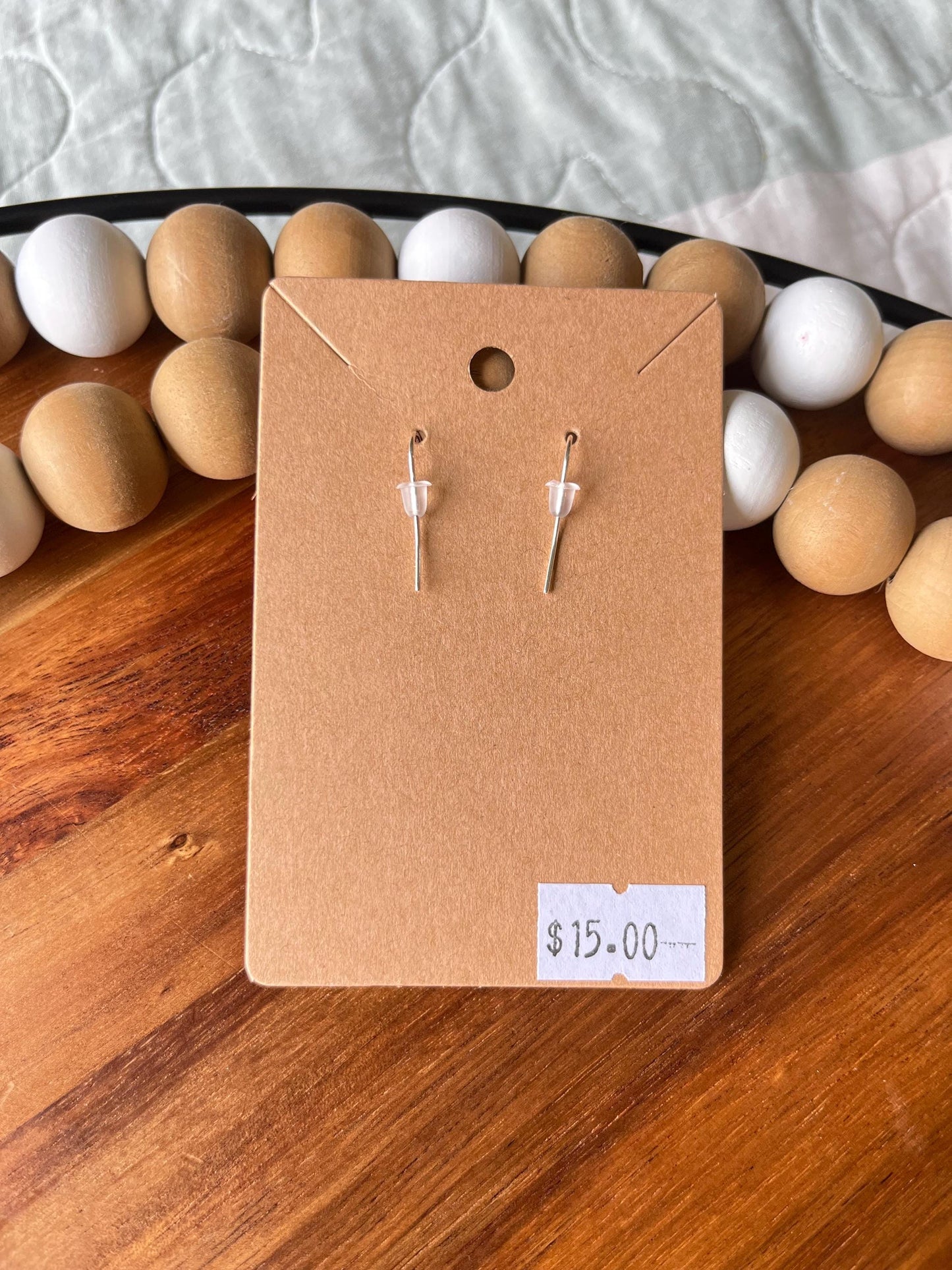Dance Sterling Silver Handmade Charm Earrings- Leaping Ballerina