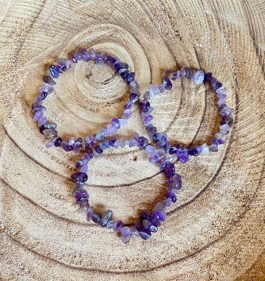 Tranquil Spirit | Amethyst Stone Stretch Bracelet