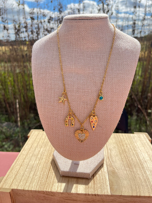 Golden Hour Charm Necklace