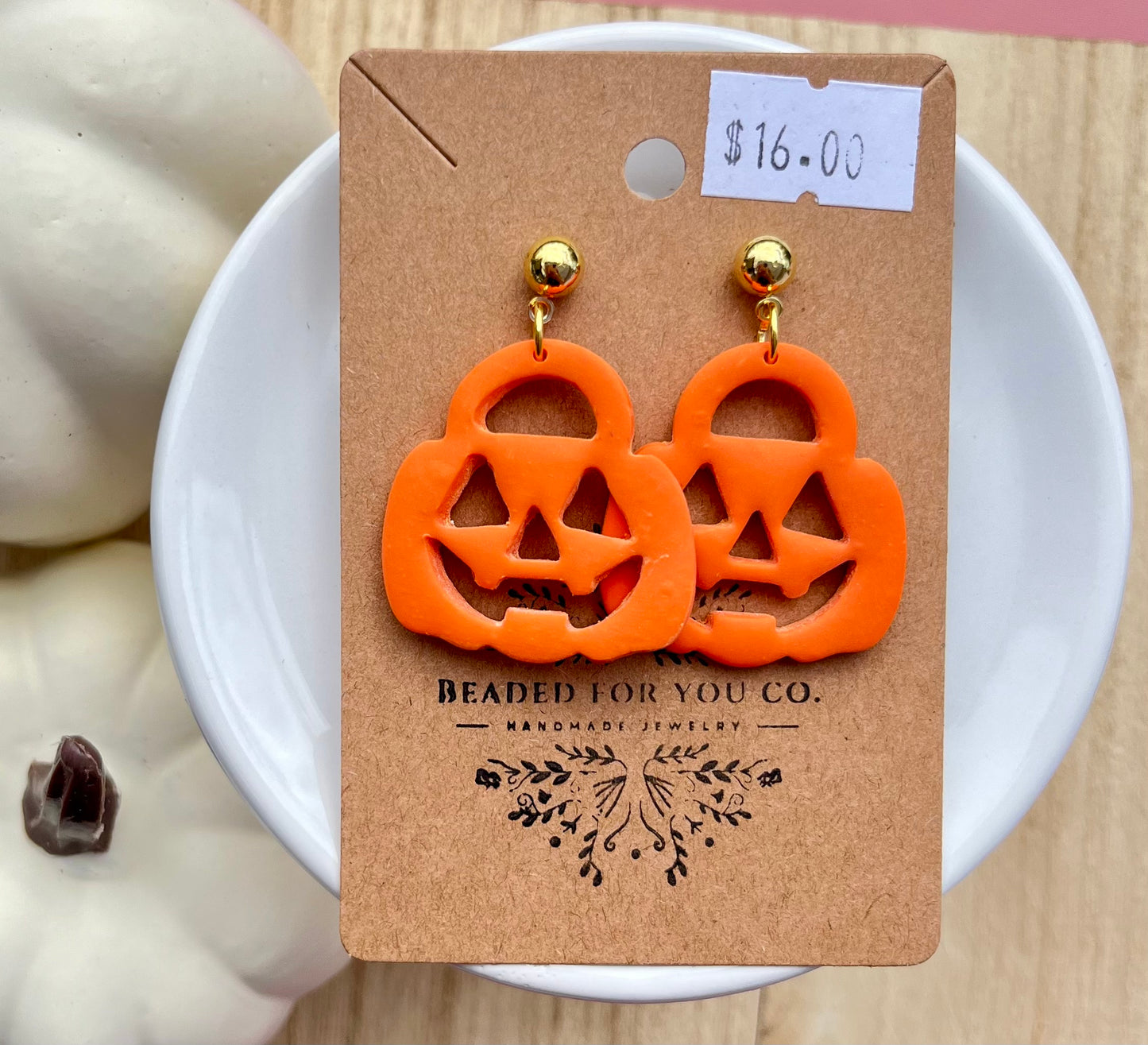Jack-O-Lantern Earrings