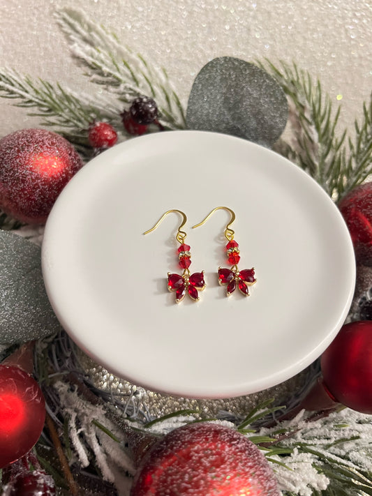 The Holly Bow Earrings