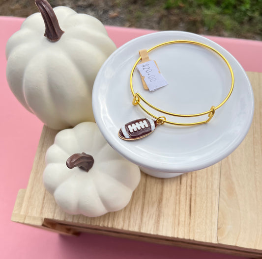 Football Charm Bangle