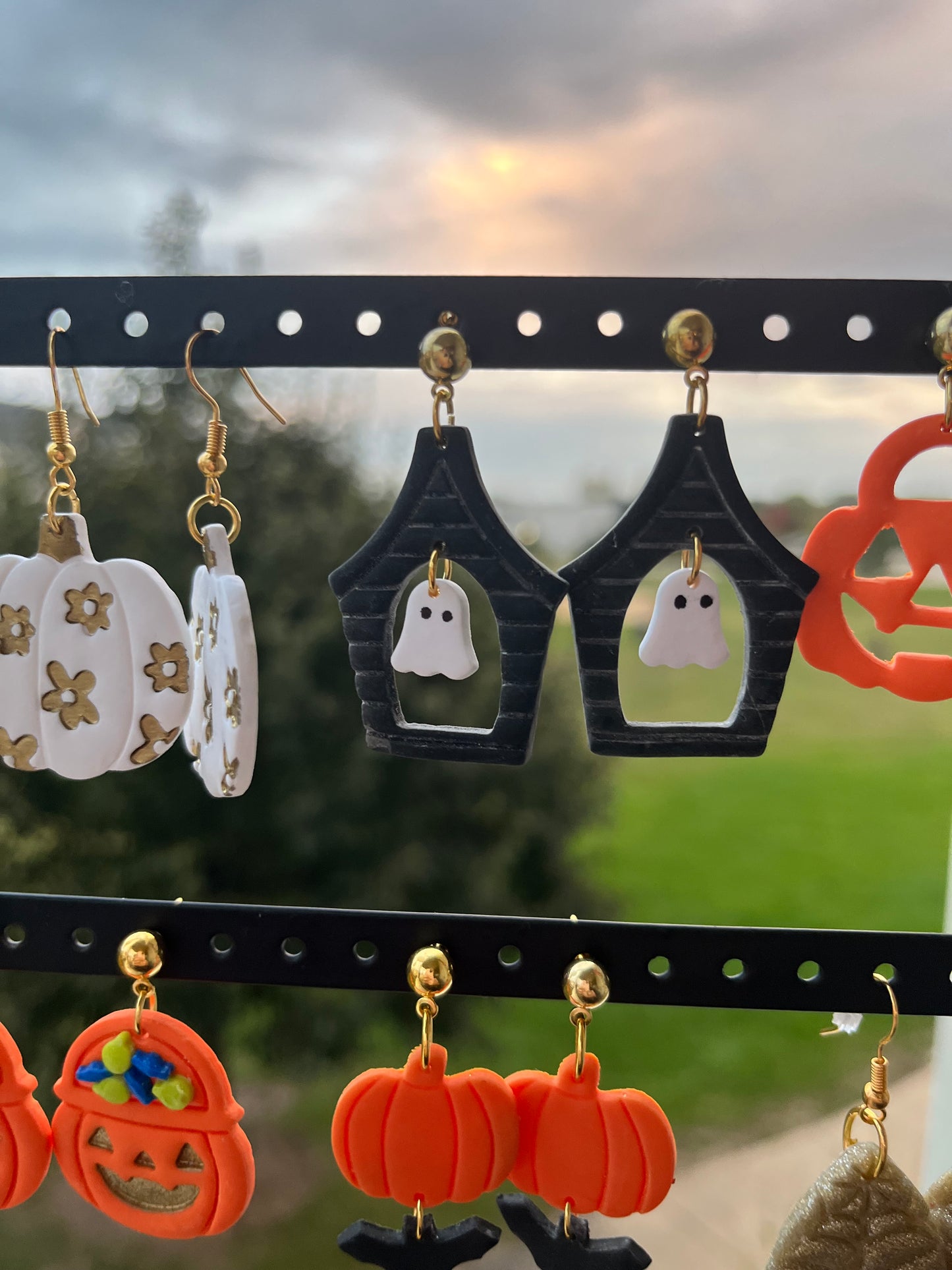 Spooky Haunted House Earrings