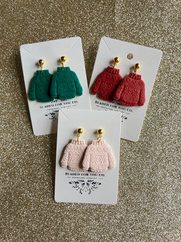 Sweater Weather Clay Earrings