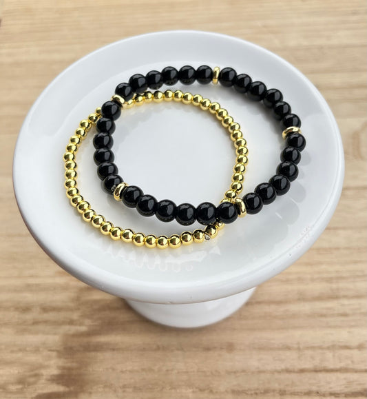 Gilded Obsidian Stack