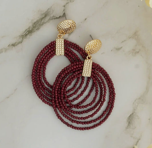 The Golden Chalet Beaded Earrings