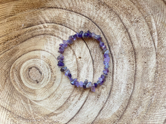 Tranquil Spirit | Amethyst Stone Stretch Bracelet