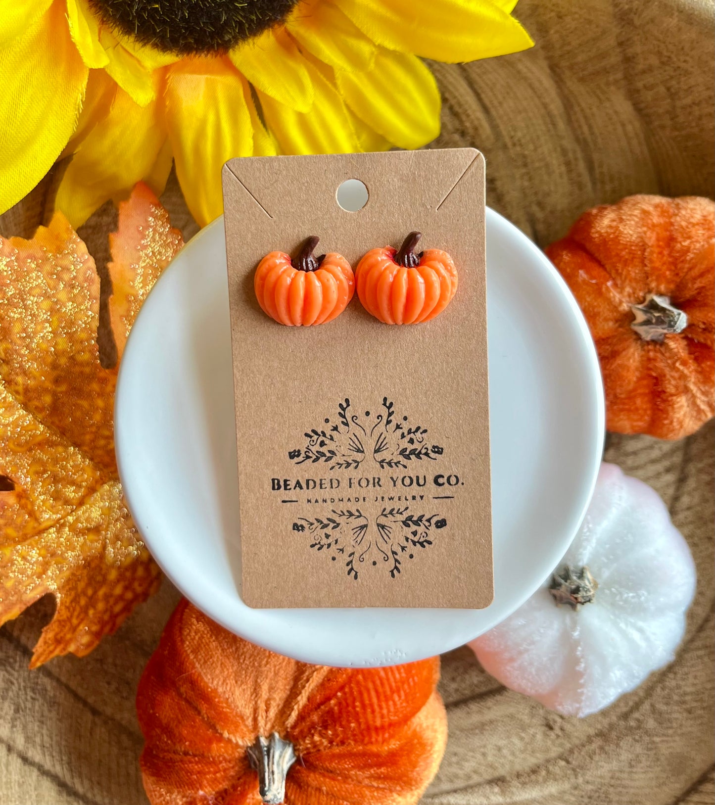 Pumpkin Patch Stud Earrings