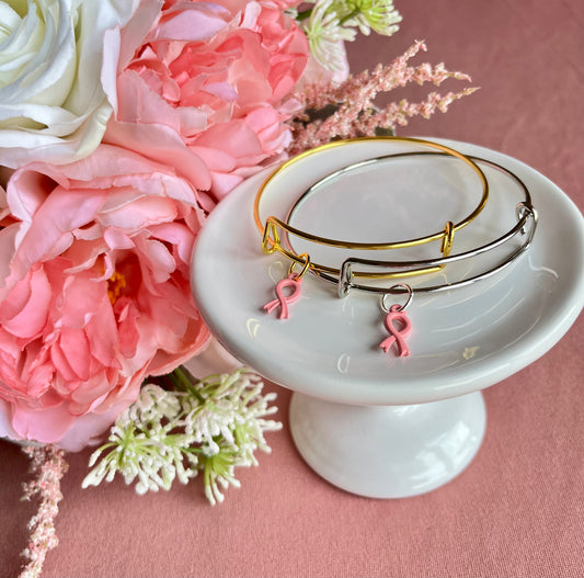 Limited-Edition Breast Cancer Awareness Month Charm Bangle
