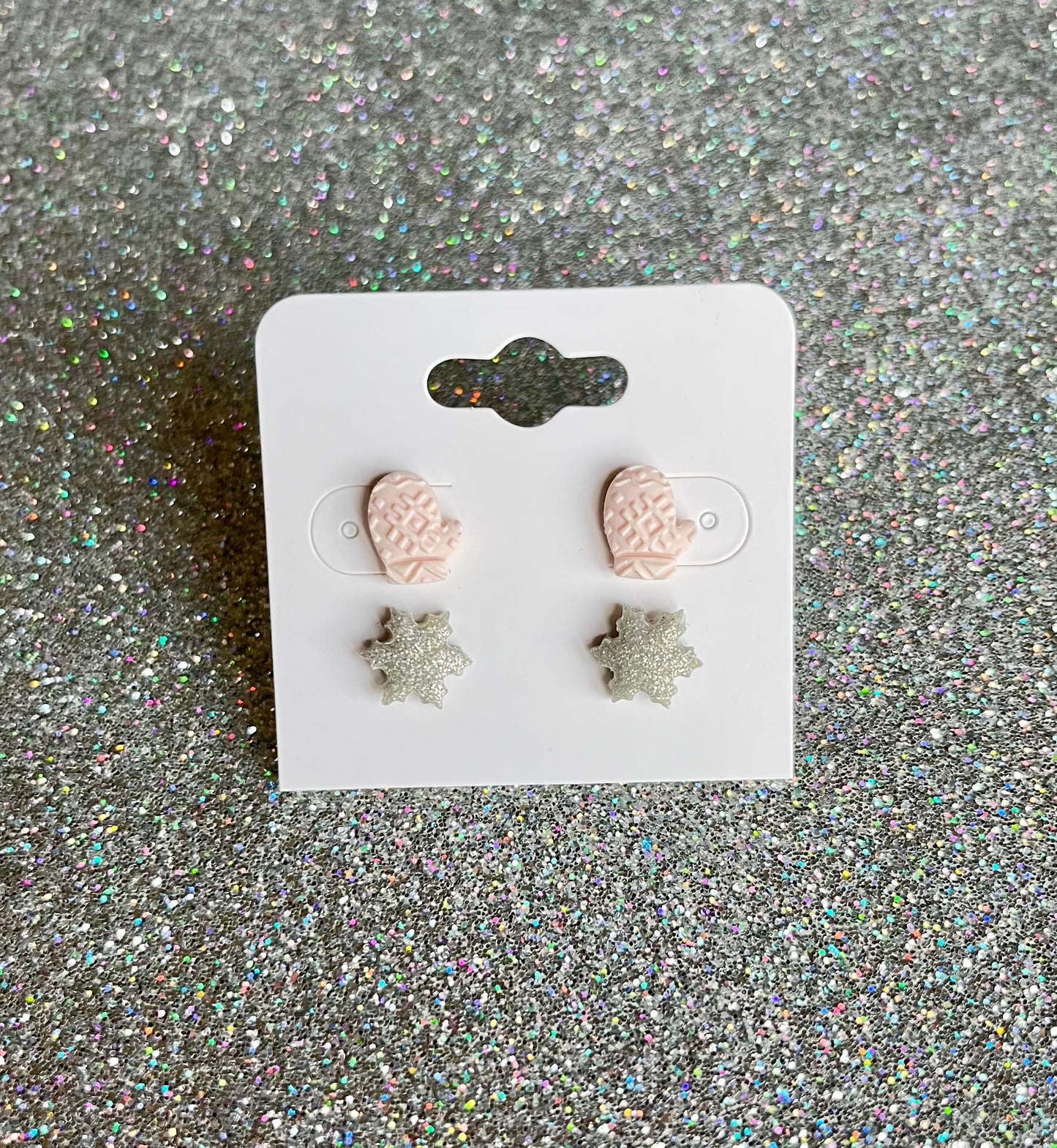 Snow Day Clay Stud Earrings Pack