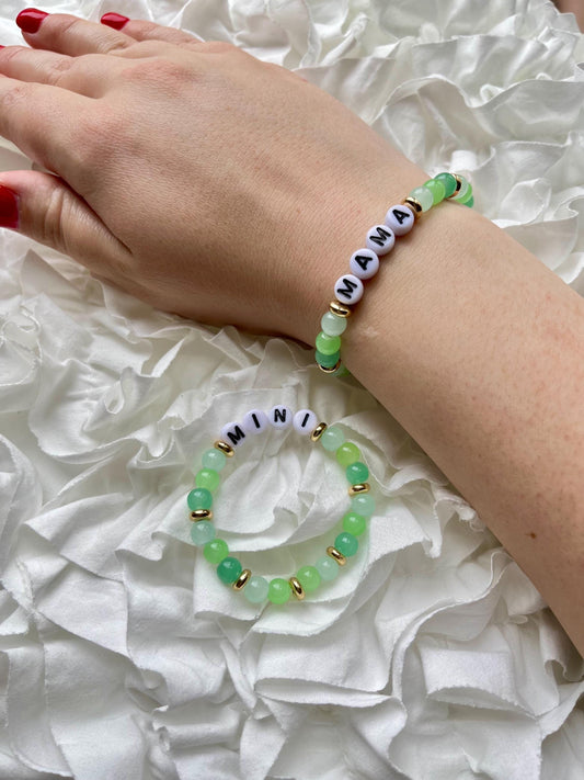 Mama & Mini Bracelet Set- Available in Sage or Blush